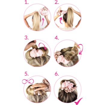 Brushworks Heatless Curling Scrunchie elastic pentru încrețirea părului - imagine 3